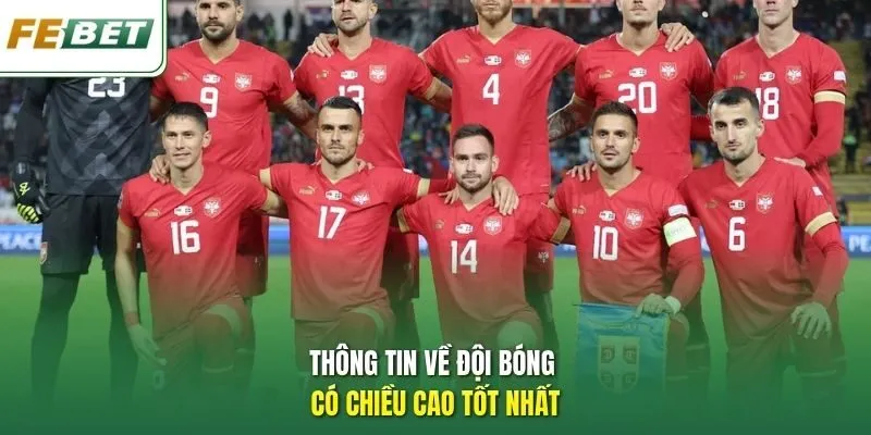 Thông tin về đội bóng có chiều cao tốt nhất