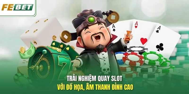 Trải nghiệm quay slot với đồ họa, âm thanh đỉnh cao